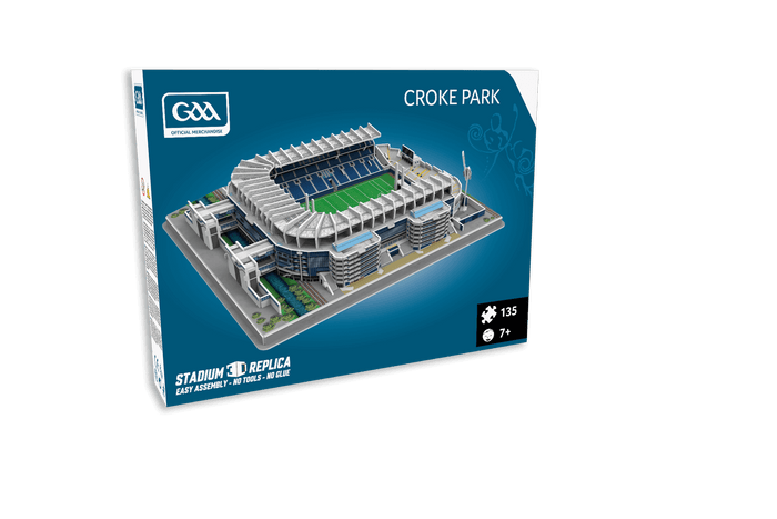 Blue box for Croke Park 3D stadium model showing white and blue stands, green field, and 135-piece count.