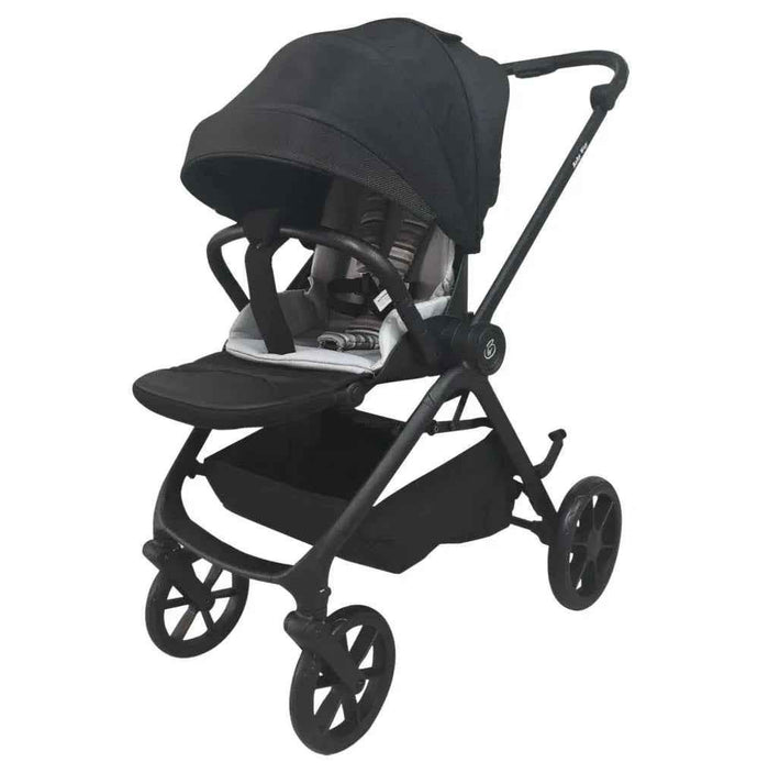 Baby Way NZ Crown Y luxury reversible bassinet stroller with sunshade, extended canopy, and capsule combo for comfortable baby travel.