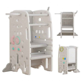 Baby Way NZ toddler learning tower and step stool with activity center, featuring a sturdy design for safe, multi-function use.