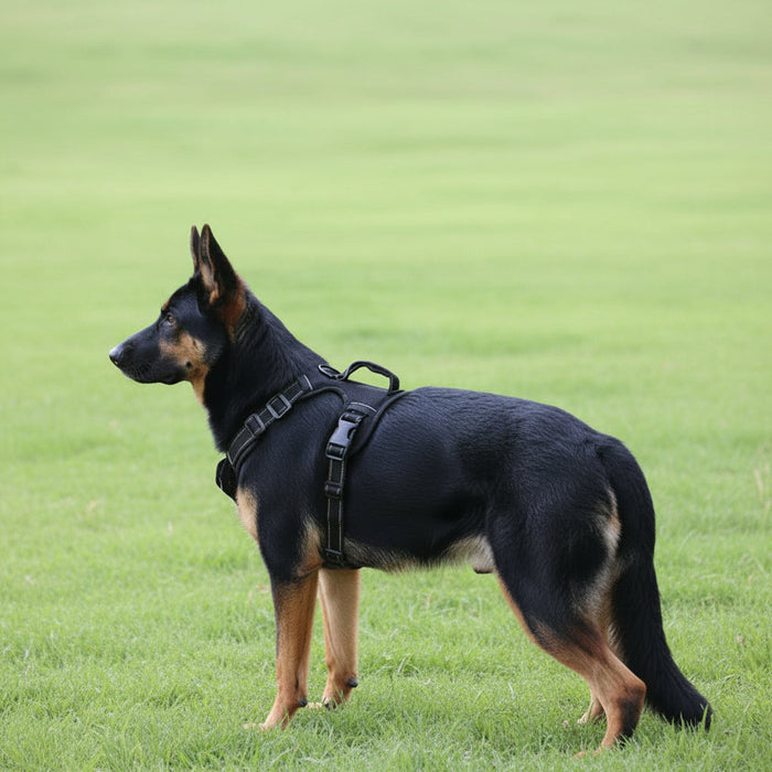Adjustable dog harness set with chest strap and walking collar, in a soft vest style by dealonline.co.nz.
