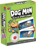 Green box featuring cartoon dog character, action cards, and a white service bell with a red button.