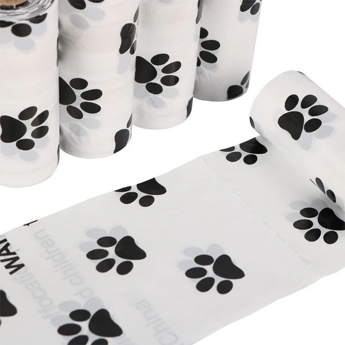 Black Walkieez dog poop bag holder and dispenser with adjustable strap for convenient carrying and easy access.