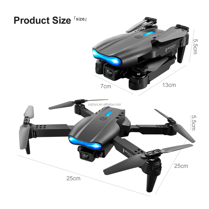 Dealonline.co.nz E99 Pro Drone with dual camera, WiFi FPV, foldable design and altitude hold for stable aerial photography.