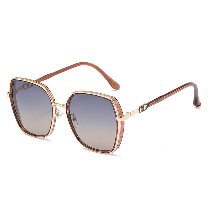 ECOTREK oversized fashion sunglasses with polarized lenses and UV protection for women, stylish and sun-safe eyewear