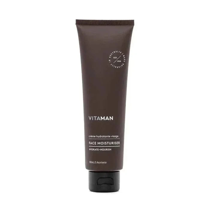 VITAMAN Australia face moisturizer in a 100ml bottle, hydrating and nourishing skincare for healthy, refreshed skin.