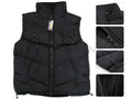 Dealonlinenz fleece lining sleeveless hooded vest in 4XL, shown with a soft fleece interior and a hood for warmth and style.