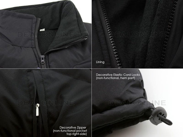 Dealonlinenz fleece lining vest with sleeveless hooded design in 4XL, featuring a cozy fleece interior and lightweight outer layer.