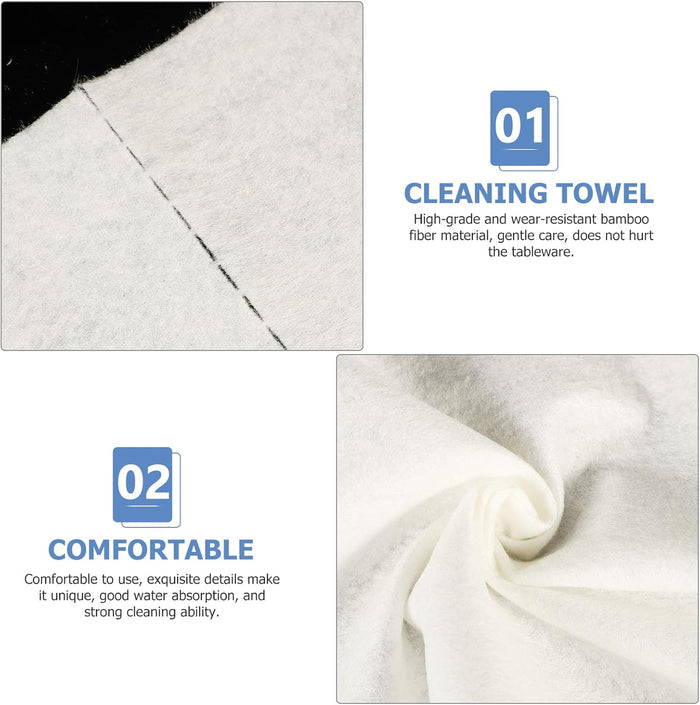 Nest & Stem Homewares Frankly Cotton Bamboo reusable cleaning wipes, soft wash cloths for eco-friendly cleaning.