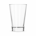 Clear glass tumbler with "Frankly Cotton" branding, 414ml capacity, from Nest & Stem Homewares, showcasing a sleek, modern design.