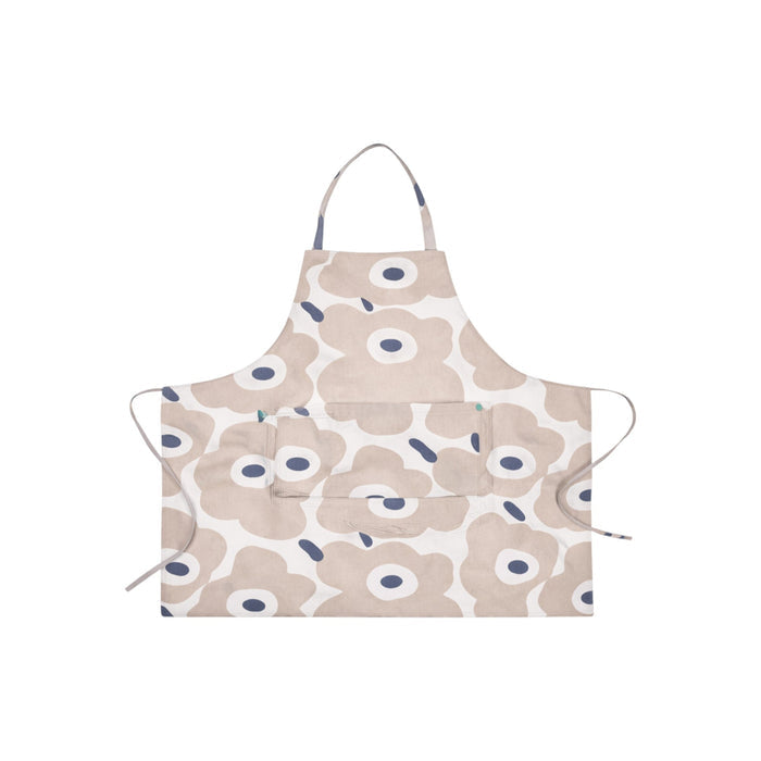 Patterned cotton apron from Nest & Stem Homewares featuring a colorful Frankly cotton design, perfect for cooking or baking.