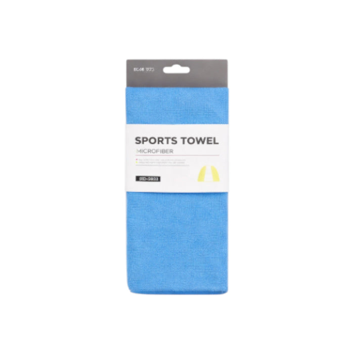 Blue Frankly Cotton Quick Dry Sports Towel by Nest & Stem Homewares, showing soft, absorbent fabric ideal for active use.