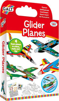 GALT toy box featuring four colorful DIY foam gliders, sticker sheets, and pens for building and coloring.