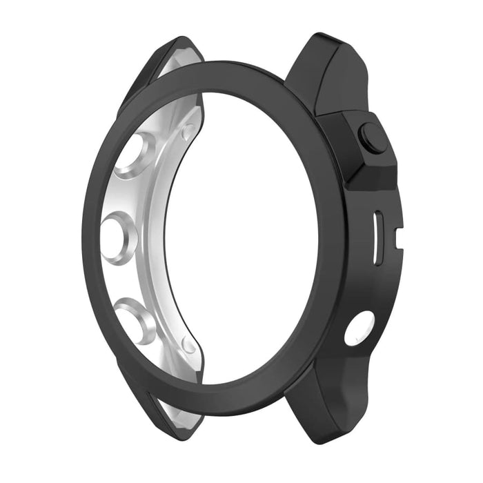 Black Garmin Fenix 7/7 Pro watch case from That Watch Shop, designed for protection and durability during outdoor activities.