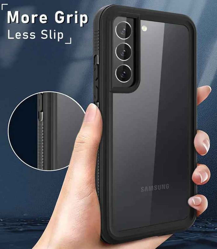 Techplus waterproof shockproof full cover case for Samsung Galaxy S25 FE with genuine RedPepper design, protects against water and drops.