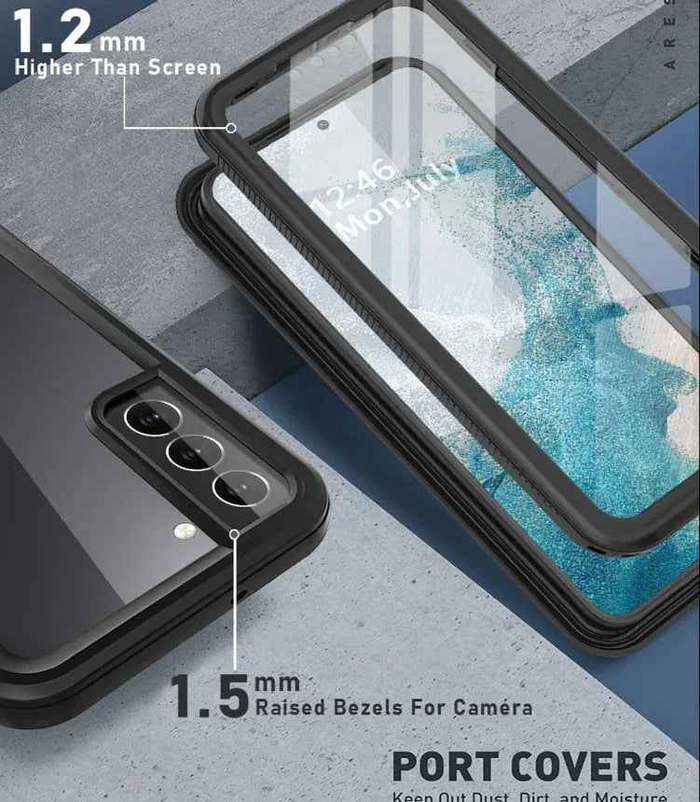 TechPlus Genuine RedPepper waterproof shockproof full cover case for Samsung Galaxy S25 FE, offers protection and durability.