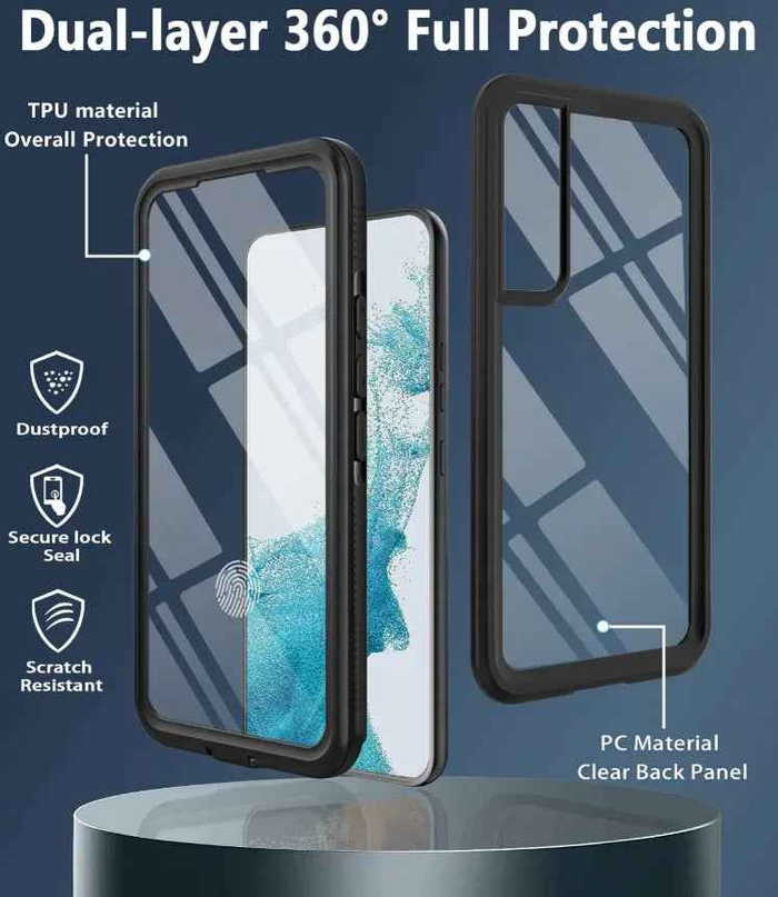 Genuine RedPepper Samsung Galaxy S25 FE waterproof shockproof full cover mobile phone case by techplus, provides durable protection.