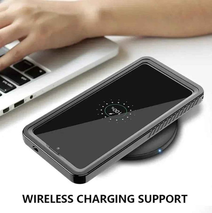 Genuine RedPepper waterproof shockproof full cover case for Samsung Galaxy S25 FE by techplus, offering durable mobile protection