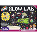 Black Galt box with neon green bug, UFO, and glasses graphics, large white GLOW LAB text, and a STEM logo.