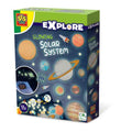 SES Explore box with green and blue space-themed packaging, colorful planets, and a glow-in-the-dark bedroom preview.