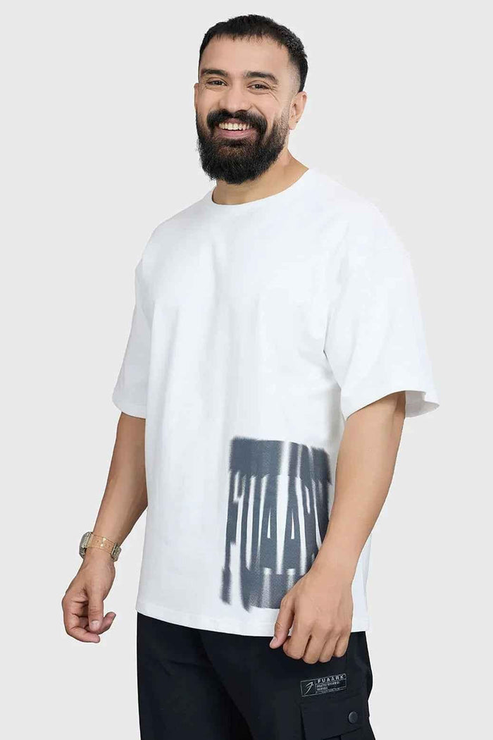 White Gorilla Oversized T-shirt by Fuaark Nz, casual fit, featuring a bold graphic design on the front.