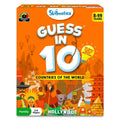 Orange box for Skillmatics Guess in 10: Countries of the World with colorful illustrations of landmarks and cultures.