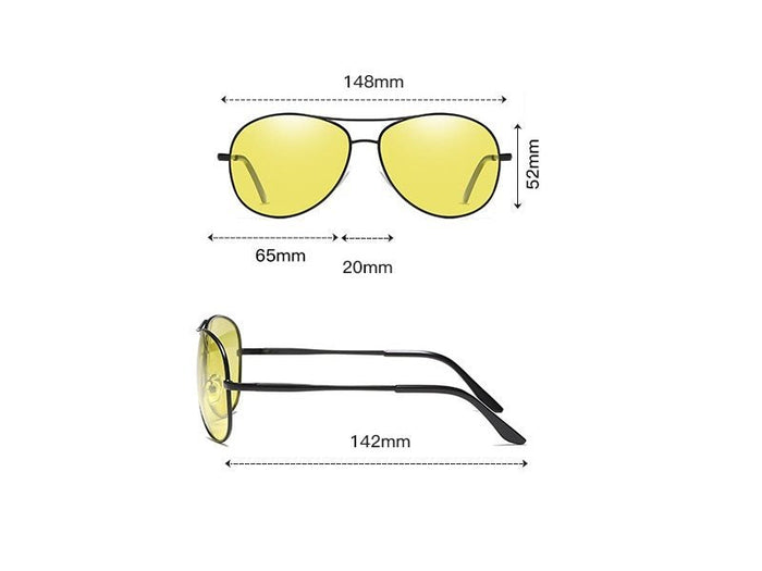 Dealonlienz HD polarized sunglasses with blue-ray protection, hydrophobic lenses, and included protective case.