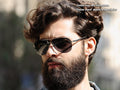Dealonlinenz HD polarized sunglasses with anti-reflective and hydrophobic lenses in grey and black, stylish and protective eyewear