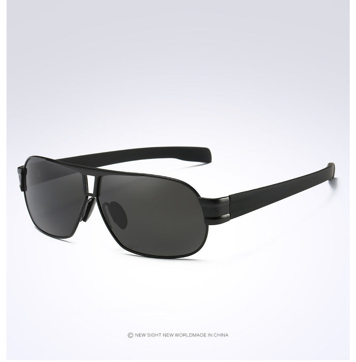 Dealonlinenz polarized sunglasses with anti-reflective, hydrophobic HD lenses, featuring sleek black frames and modern design.