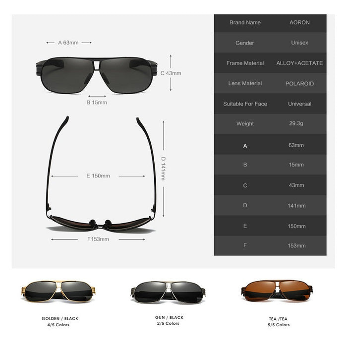 Dealonlinenz HD polarized sunglasses with anti-reflective and hydrophobic lenses, featuring sleek black frames and tinted lenses.