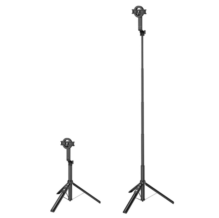 Techplus Hoco Bluetooth selfie stick with 1.5m tripod and magnetic phone holder, flexible for selfies and stable support.