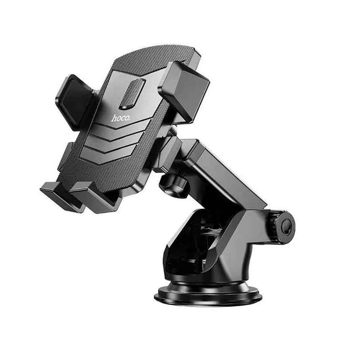 Techplus Hoco CA83 car phone holder for 4.5-7 inch phones, with strong clamp for dashboard and windshield mounting.