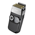 Techplus Hoco electric hair shaver and trimmer with dual mesh display, showing sleek design and professional grooming features.