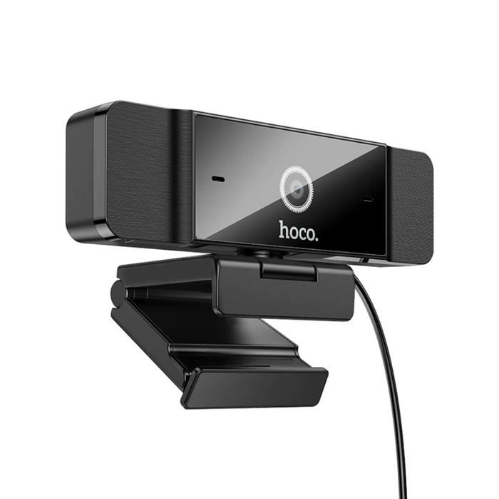 Techplus Hoco HD Computer Camera 1080P webcam with 30FPS, featuring a sleek design and adjustable lens for clear video calls.