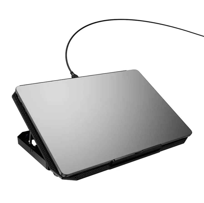 Techplus Hoco Laptop Cooling Stand NZ GA4, adjustable ergonomic stand for 12-17 inch laptops, with cooling vents and sturdy design.
