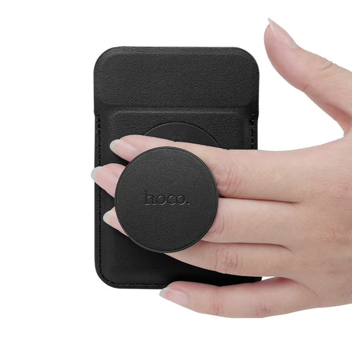Techplus Hoco magnetic card pocket wallet slim phone holder with multiple card slots and secure magnetic closure.
