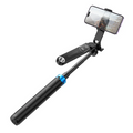Techplus Hoco Premium Bluetooth Selfie Stick with 1.75m extendable pole and quadpod stand for stable selfies and photos.