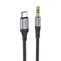 Techplus Hoco USB-C to 3.5mm Aux Cable UPA26 showing the cable with USB-C and 3.5mm connectors on a white background.
