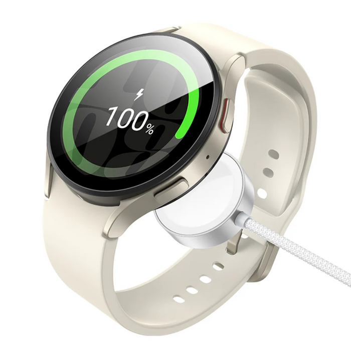 Techplus Hoco wireless charger for Apple and Samsung watches, charging station with sleek design and compatible watch bands.