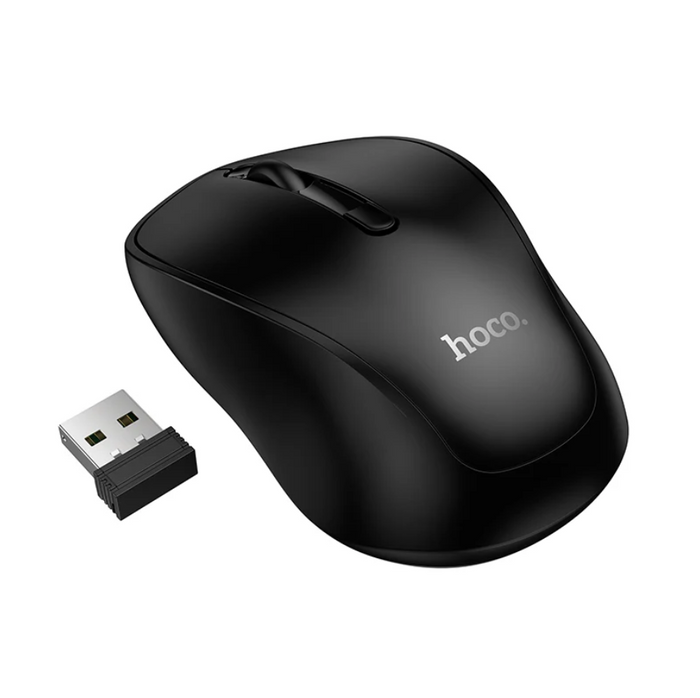 Techplus Hoco wireless mouse with dual mode and up to 1600 DPI, featuring ergonomic design and customizable buttons.