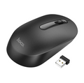 Techplus Hoco wireless mouse with nano receiver, sleek black design, and ergonomic shape for comfortable use.