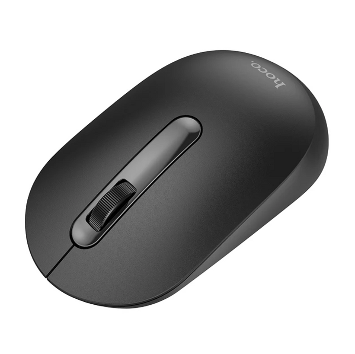 Techplus Hoco wireless mouse with nano receiver, sleek ergonomic design, and compact size for easy use on the desk.