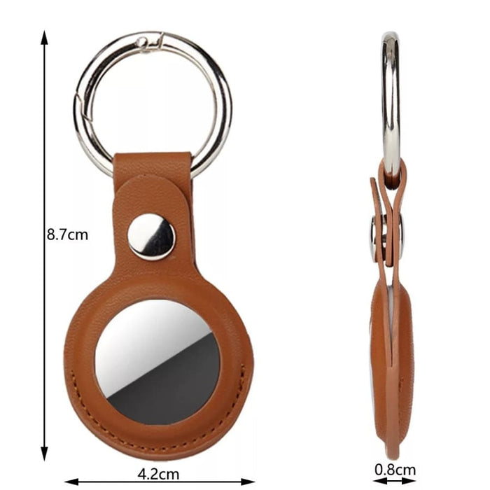 Pink key chain clip holder for Apple AirTag, designed for secure attachment and easy carrying, by That Watch Shop.