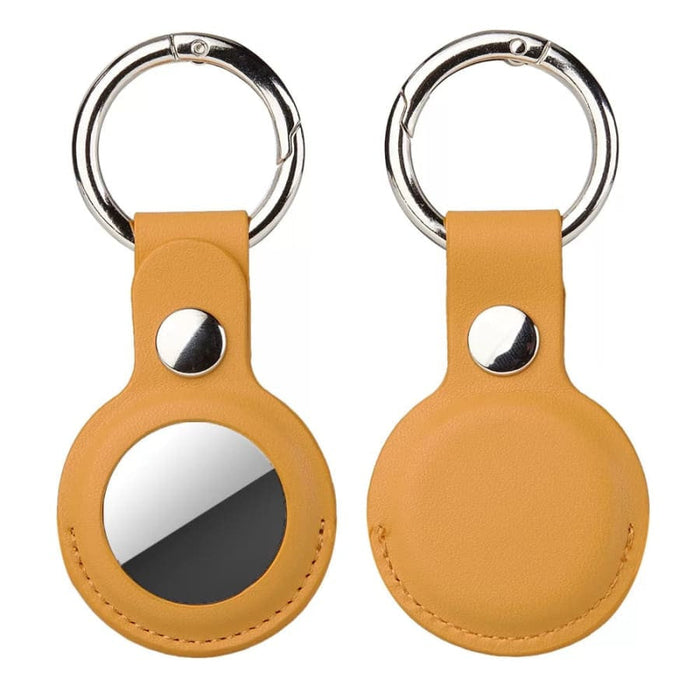 Pink key chain clip holder for Apple Air Tag, designed for secure attachment and easy tracking.