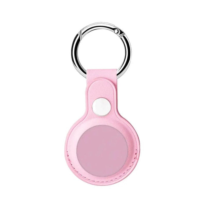 Pink holder key chain clip for Apple Air Tag, compatible with Air Tag tracking device, from That Watch Shop.