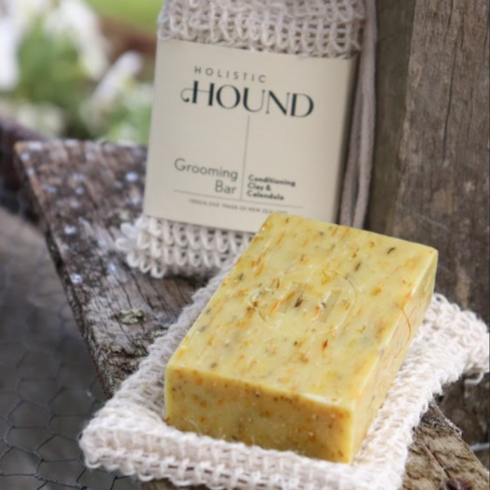 Holistic Hound Grooming Bar by Animal Addiction Limited, 120g, natural dog grooming soap with a soothing, herbal formula.