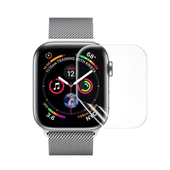Hydrogel screen protectors for Apple Watch Series 4 40mm, pack of 6, designed to protect the watch screen from scratches.