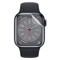 Set of six gray hydrogel screen protectors for Apple Watch Series 9 41mm, designed to safeguard the watch display.