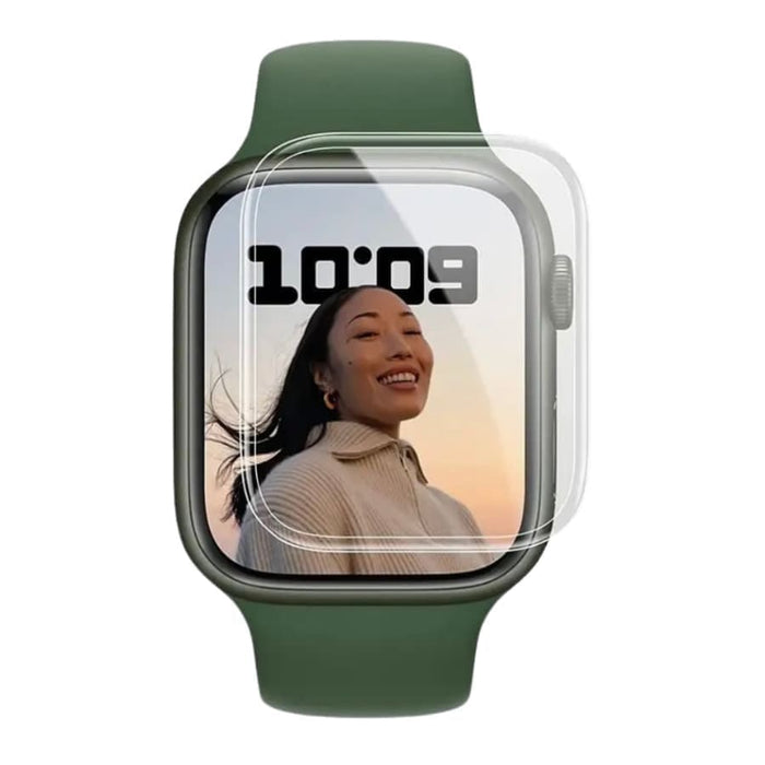 Hydrogel screen protectors for Apple Watch Series SE 40mm, pack of 6, from That Watch Shop, showing protective film on watch face.