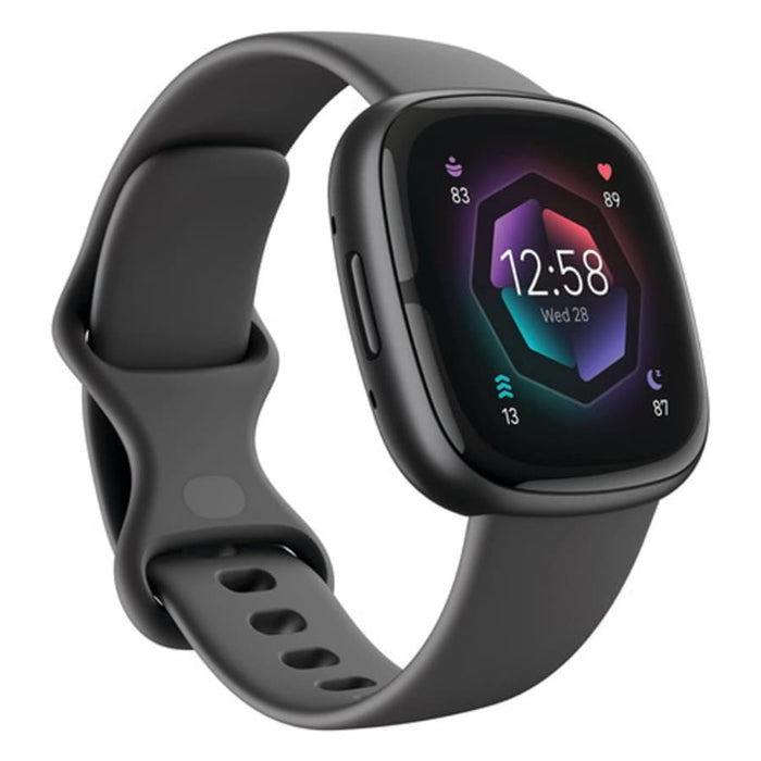 Hydrogel screen protectors for Fitbit Sense 2 smartwatch, pack of 6, providing clear protection for the watch screen.