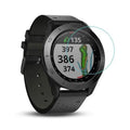 Set of six black hydrogel screen protectors for Garmin Approach S40 golf watch, providing durable protection for watch screens.